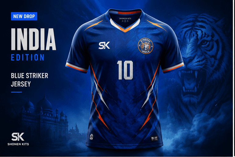 India Blue Striker Jersey